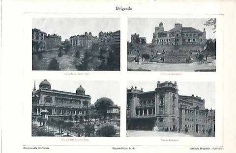 LAMINA ESPASA 39503: Edificios de Belgrado