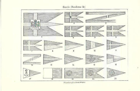 LAMINA ESPASA 39499: Banderas de Suecia