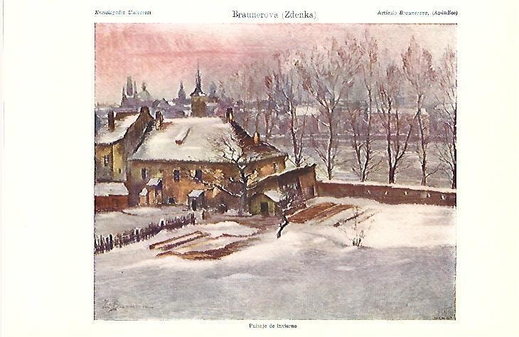LAMINA ESPASA 39555: Paisaje de invierno, por Z. Braunerova