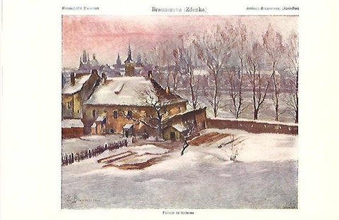 LAMINA ESPASA 39555: Paisaje de invierno, por Z. Braunerova
