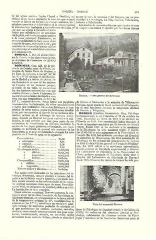 LAMINA ESPASA 39547: Balneario de Borines, Oviedo