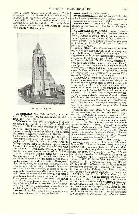 LAMINA ESPASA 39543: Iglesia de Bombon