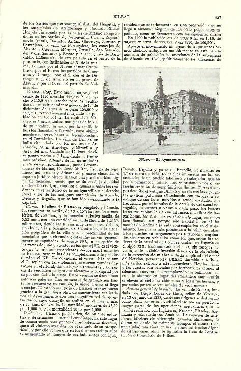 LAMINA ESPASA 39530: Ayuntamiento de Bilbao