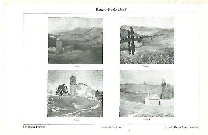 LAMINA ESPASA 39533: Obras de Jose Blanco-Recio