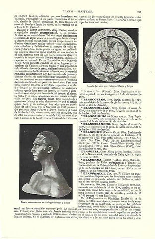 LAMINA ESPASA 39535: Busto autorretrato de Eulogio Blasco