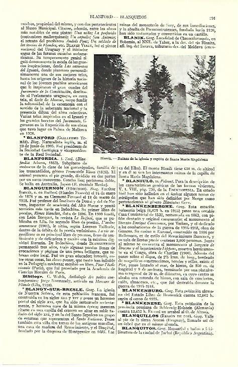 LAMINA ESPASA 39534: Ruinas de la iglesia de Blanik