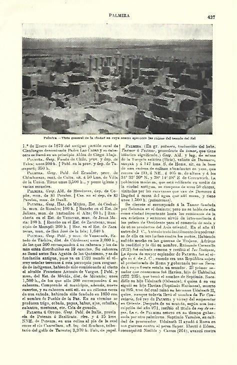 LAMINA ESPASA 39728: Ruinas de Palmira, Siria
