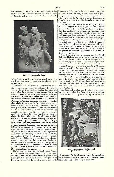 LAMINA ESPASA 39760: Pan y Psique y Pan y Diana