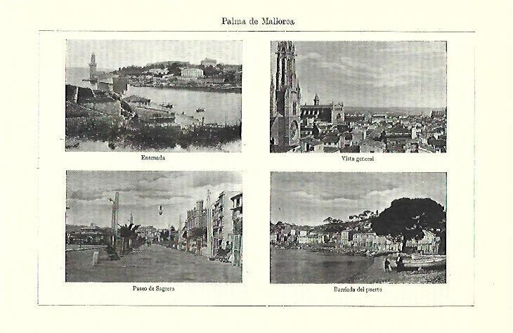 LAMINA ESPASA 39701: Ensenada, Paseo de Sagrera y barrio del Puerto de Palma de Mallorca