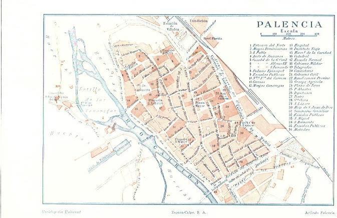 LAMINA ESPASA 39662: Plano de Palencia