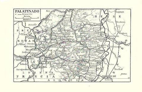 LAMINA ESPASA 39653: Mapa del Palatinado