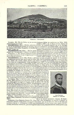 LAMINA ESPASA 39691: Vista de Palestina y Juan Perluigi