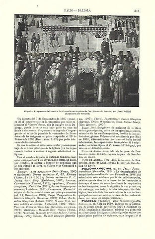 LAMINA ESPASA 39693: Detalle de La Procesion en la plaza de San Marcos de Venecia, por Bellini