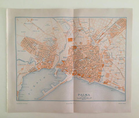 LAMINA ESPASA 39695: Plano de Palma de Mallorca
