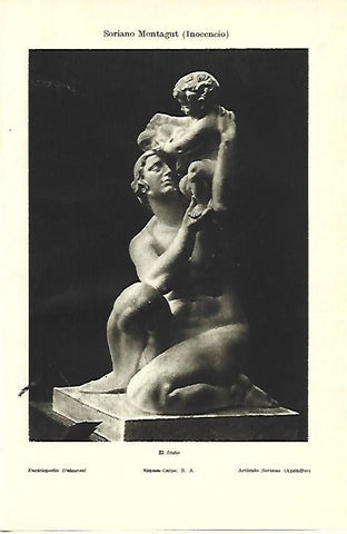 LAMINA ESPASA 39491: El fruto, escultura de Inocencio Soriano Montagut