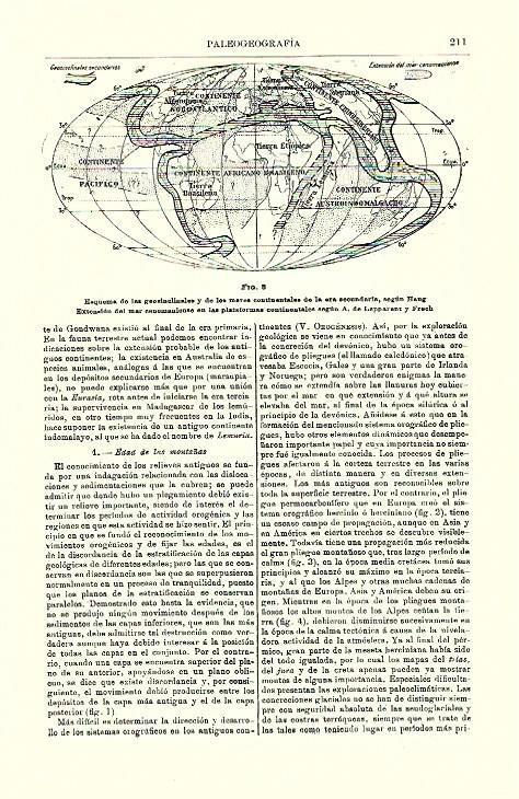 LAMINA ESPASA 39670: Esquema de las geosineclinales