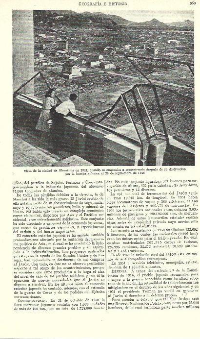 LAMINA ESPASA 39306: Hiroshima en 1949