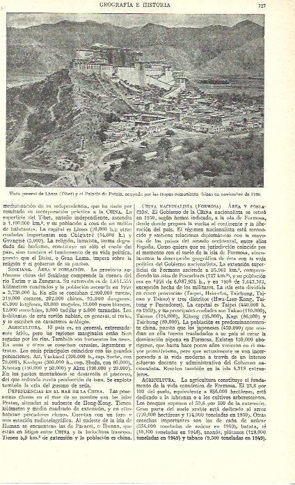 LAMINA ESPASA 39296: Palacio de Potala en el Tibet