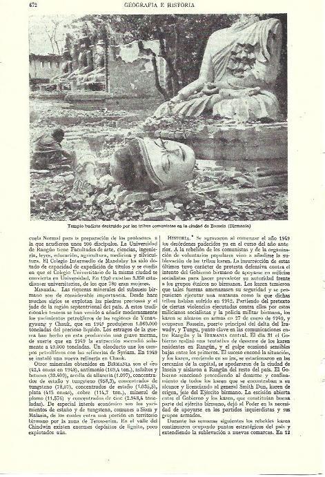 LAMINA ESPASA 39291: Templo budista en Bassein, Birmania