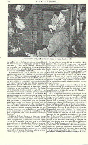 LAMINA ESPASA 39294: La princesa Isabel de Inglaterra conduciendo el tren real