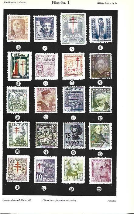 LAMINA ESPASA 39280: Filatelia de España años 1940