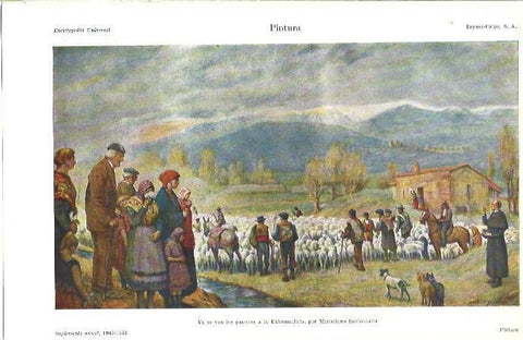 LAMINA ESPASA 39345: Ya se van los pastores a la Extremadura, por M. Santamaria