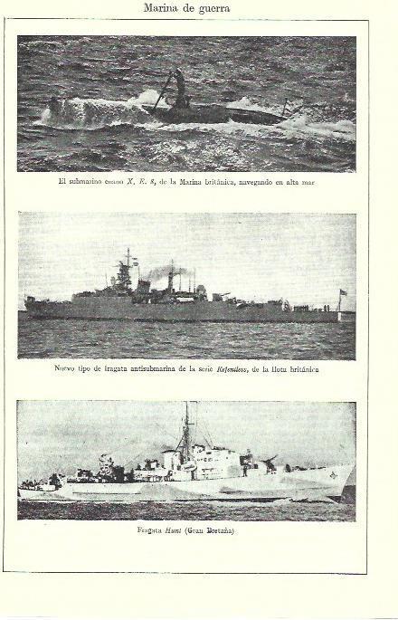 LAMINA ESPASA 39333: Submarinos XE 8, Refenless y Hunti