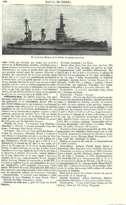 LAMINA ESPASA 39317: El acorazado Moreno de Argentina