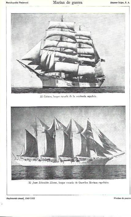 LAMINA ESPASA 39322: El Galatea y el Juan Sebastian Elcano