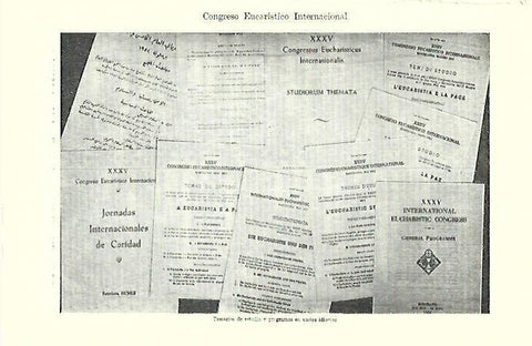 LAMINA ESPASA 39238: Temarios de estudio del Congreso Eucaristico Internacional