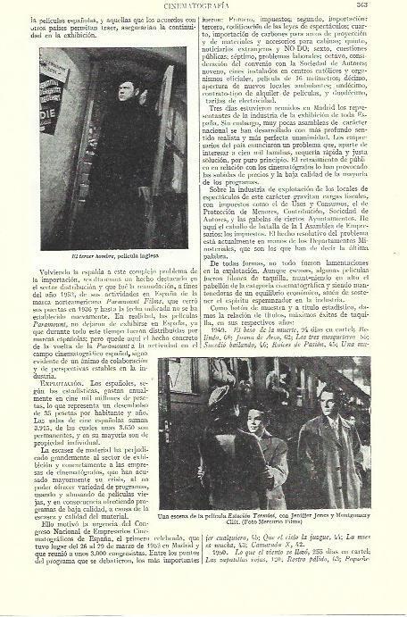 LAMINA ESPASA 39231: Escena de El tercer hombre y Estacion Termini