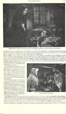LAMINA ESPASA 39229: Maria Felix en La corona negra