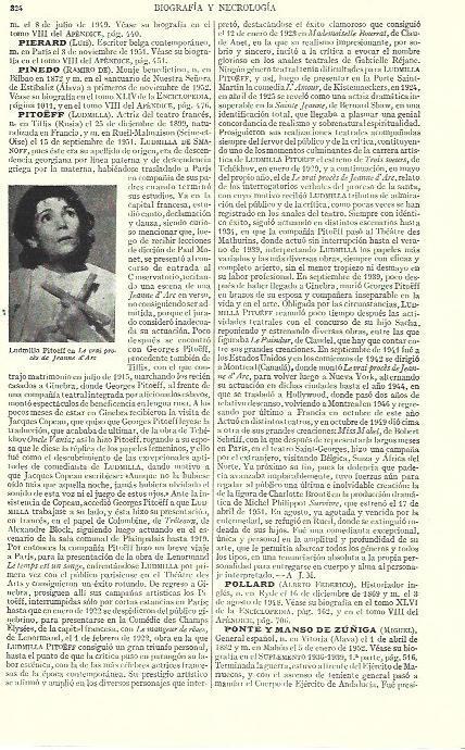 LAMINA ESPASA 39221: Ludmilla Pitoeff