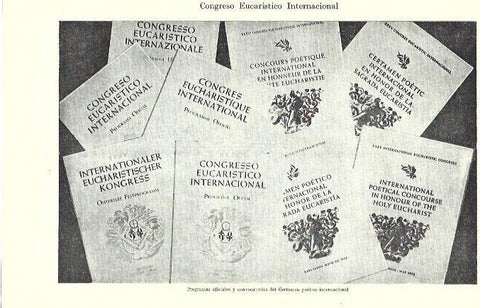 LAMINA ESPASA 39244: Programas del XXV Congreso Eucaristico Internacional