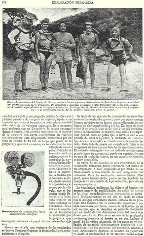 LAMINA ESPASA 39274: Miembros del Centro de Recuperacion e Investigaciones Subacuaticas de Barcelona