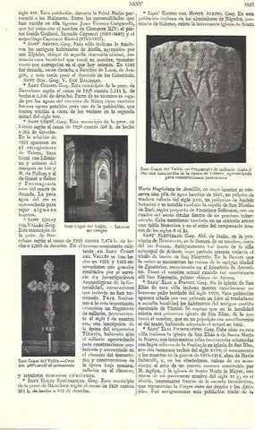 LAMINA ESPASA 39443: Miliario de Sant Cugat del Valles