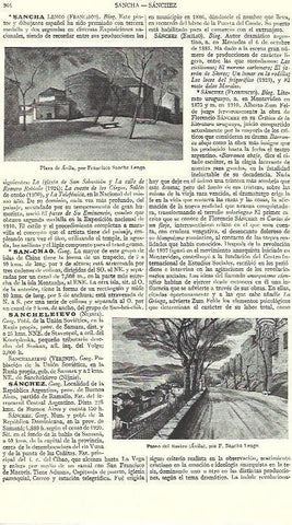 LAMINA ESPASA 39441: Plaza de Avila, por F. Sancha Luengo