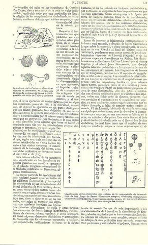 LAMINA ESPASA 39421: Clasificacion de los elementos de la piedra de San Jorge de Sacos
