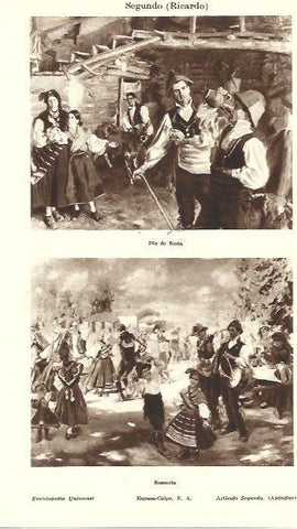 LAMINA ESPASA 39462: Dia de fiesta y Romeria, por Ricardo Segundo