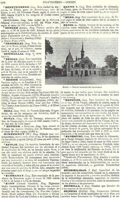 LAMINA ESPASA 39467: Estacion de ferrocarril de Senlis