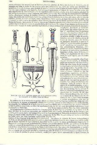 LAMINA ESPASA 39367: Ajuar de la sepultura 300 de Chamartin de la Sierra