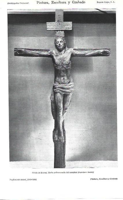 LAMINA ESPASA 39352: Cristo en la Cruz, talla de Francisco Asorey