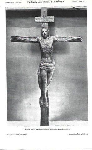 LAMINA ESPASA 39352: Cristo en la Cruz, talla de Francisco Asorey