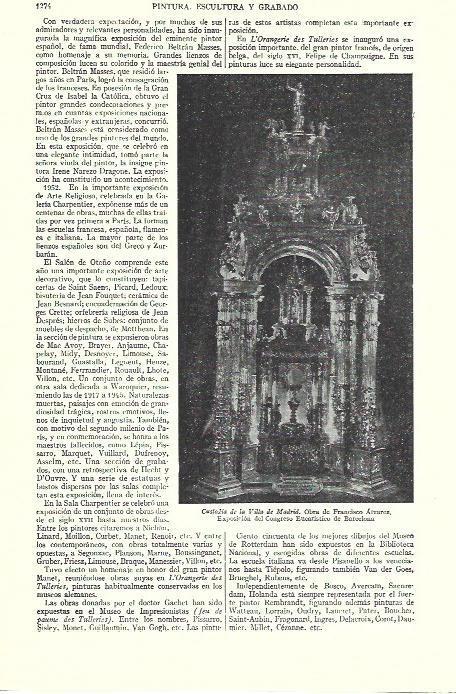 LAMINA ESPASA 39353: Custodia de la Villa de Madrid