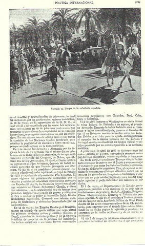LAMINA ESPASA 39355: Entrada en Tanger de la Caballeria de España
