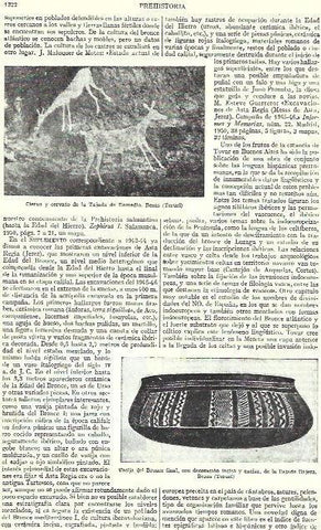 LAMINA ESPASA 39361: Pinturas de la cueva de Tajada de Esnmedio