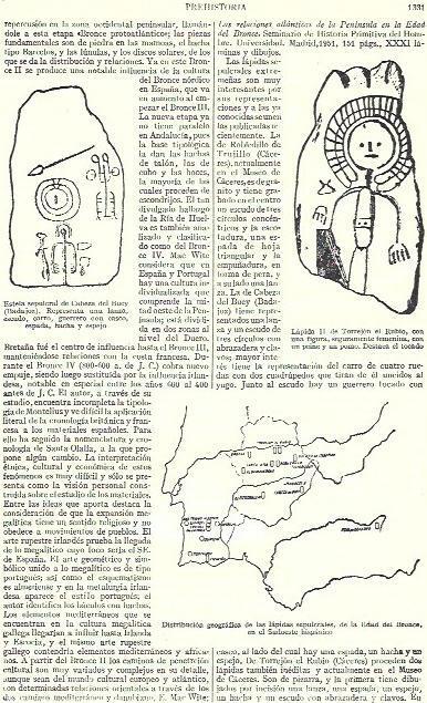 LAMINA ESPASA 39364: Mapa de las lapidas sepulcrales de la Edad de Bronce en España