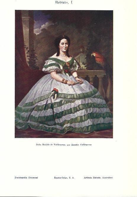 LAMINA ESPASA 39385: Doña Matilde de Validepersa, por E. Validepersa