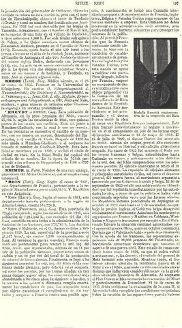 LAMINA ESPASA 39388: Medalla francesa de la ocupacion del Rhin