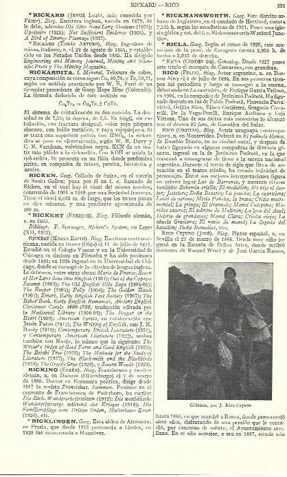 LAMINA ESPASA 39392: Gitanos, por J. Rico Cejado